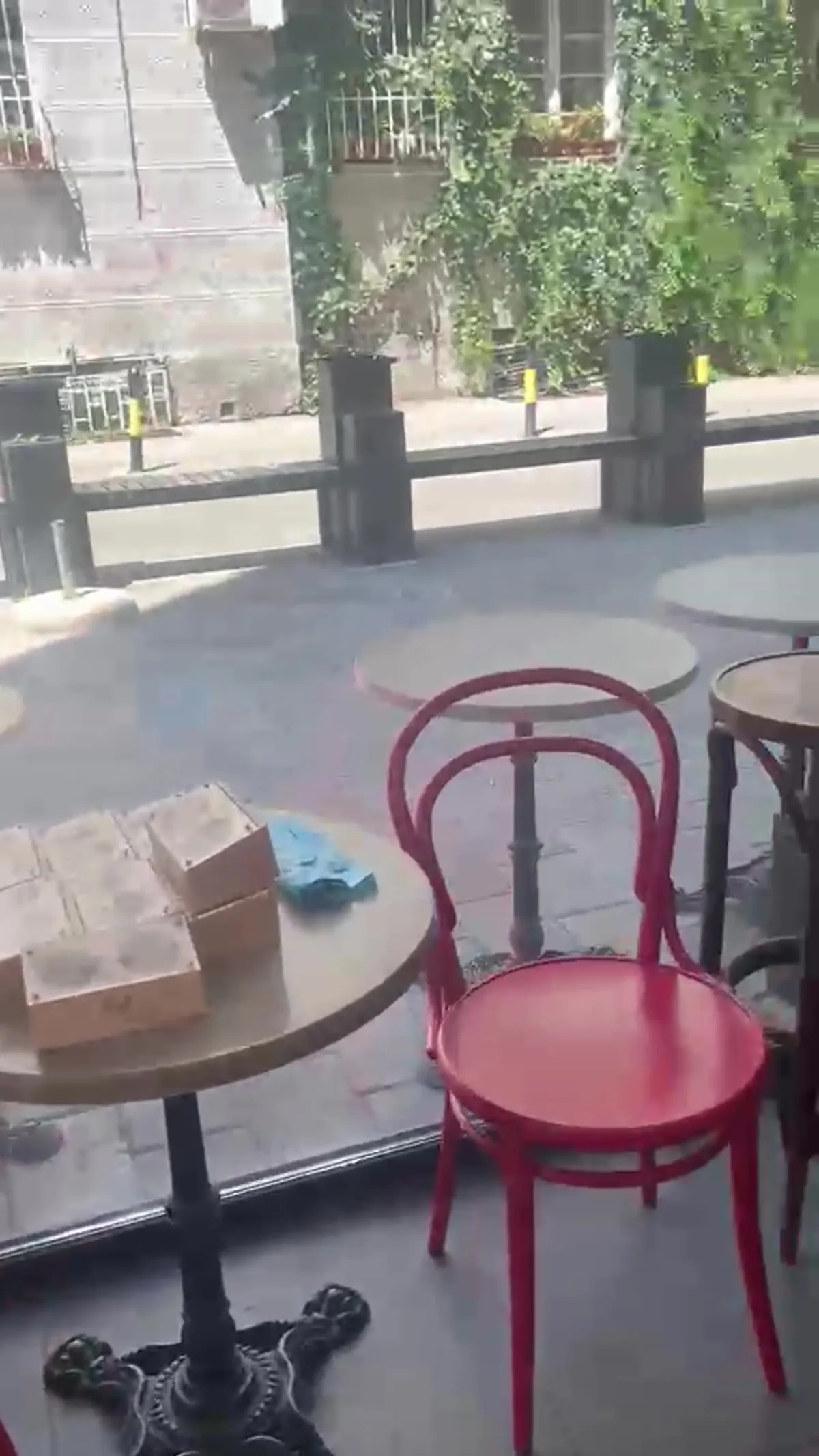 Baštenski stolovi kafića za prevoz